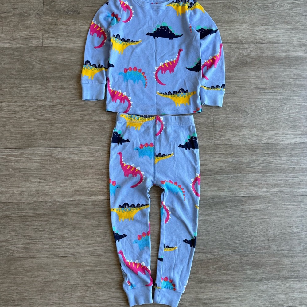 Next Dinosaur Print Pajama Set - Blue and Yellow